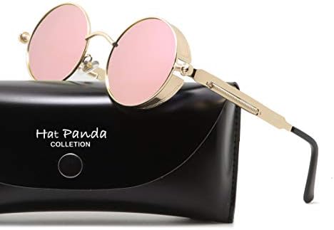 Round Polarized Steampunk Sunglasses Retro Sunglasses For Men And Women