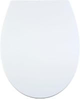 AQUALONA Premium Thermoplastic Toilet Seat Oval Soft Close Easy Fit White