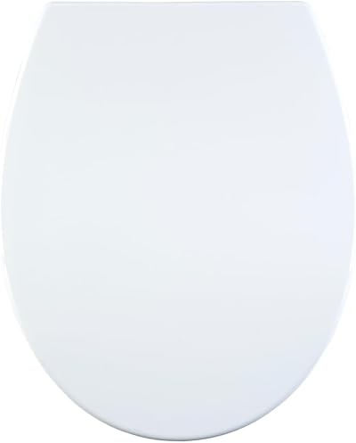 AQUALONA Premium Thermoplastic Toilet Seat Oval Soft Close Easy Fit White