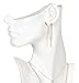 KC Store Fixtures 49155 Jewelry Display, Bust with Partial Face for Necklace and Earrings, White, 19 1/2 Inches High