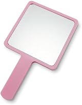 Barbie Pink Handheld Small Travel Cosmetic Mirror Character Design view 2