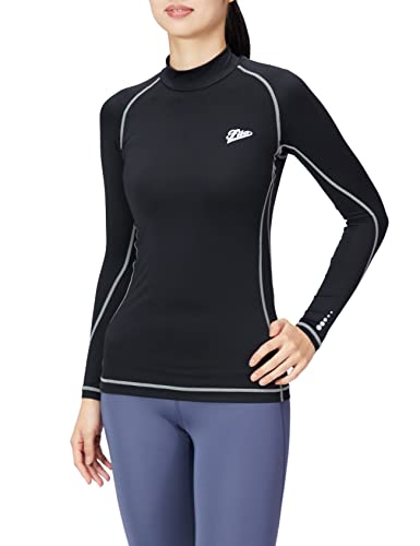 [FILA]水陸両用スポーツインナー 長袖 ハイネック コンプレッションシャツ UVカット ドライ 445406K 445406K BKLL