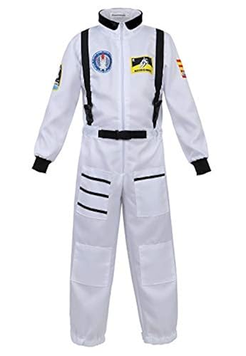 Haorugut Astronaut Costume for Kids Space Suit Role Play Dress up ...