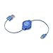ReTrak Retractable Micro USB Cable, Blue (ETCABLEMICBU)