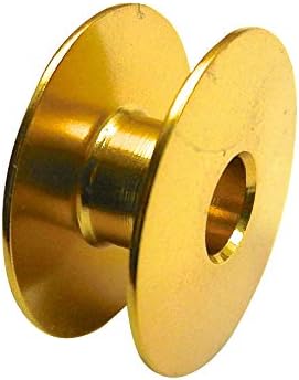 ZickZackNaehmaschine3 aluminium gold spools (circular gripper industry) for Asian quick-sewers such as Brother, Juki, Global 355 D, Janome, Zoje 8700/8810 and much more, Bobbin