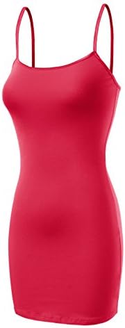 URBAN K Womens Extra Long Spaghetti Strap Knit Cami