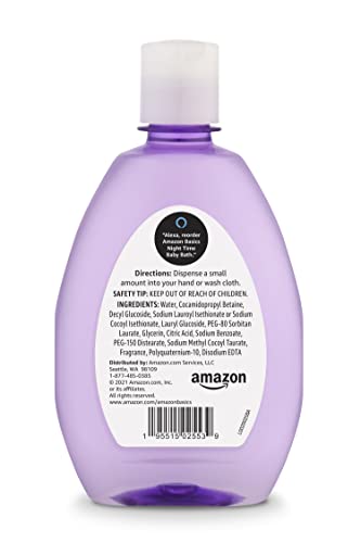 AMAZON BASICS TEAR-FREE NIGHT-TIME BABY BATH, SOOTHING, LIGHTLY SCENTED, 13.6 FL OZ, 1-PACK (PREVIOUSLY SOLIMO)