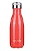 anature Stainless Steel Water Bottle,Double Wall Vacuum Insulation with Protective Silicon Pad;Perfect for Lunchbox,Backpack,Handbag;Small Size,9oz,Peach Red