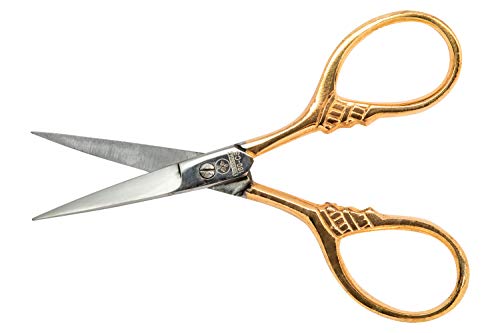Mundial 160-CS Specialty Forged 3 1/2" Florentine Embroidery Scissors - Thumbnail 2