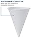 Solo 4 oz White Paper Cone Cups (Case of 5000)