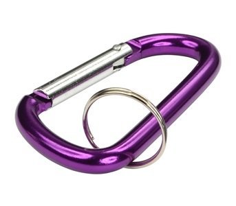 WIWAPLEX 5 PCS Carabiner D Ring with keychain Durable Hooks for Camping, Hiking, Fishing and Outdoors (Simple 5 colors) - Thumbnail 3