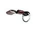 Lightbox Keychain Metal with Leather Refillable Bustane Gas Cigarette Lighter by LliVEER