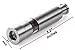 BREVER Original MINI Stainless-Steel One-Handed Thumb Push Button Salt and Pepper Grinder For Black Pepper and Himalayan Salt - Set of 2 Mills