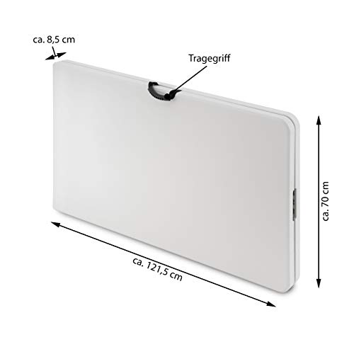 SONLEX XXL Partytisch Klapptisch 240 x 70 cm weiß Gartentisch Catering Esstisch wetterfest bis 150 kg für 10 Personen klappbar stabil – Bild 7
