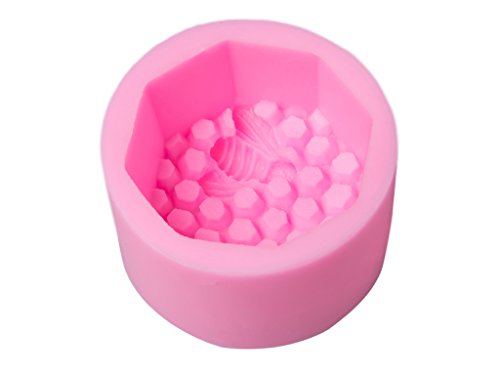 Moldiy Bee Honeycomb Shape Silicone Soap Art Craft Mold Wedding,Party,Gift - Thumbnail 2
