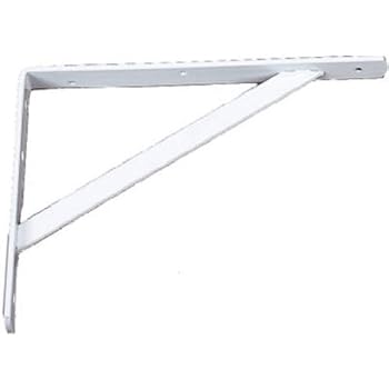 Knape & Vogt 208WH500 591 Heavy Duty Shelf Bracket, 1, White