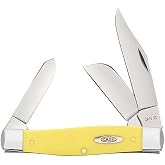 Case XX WR Pocket Knife Large Stockman Yellow Synthetic Item #22933 (3375 SS) 4 1/4" Inches Closed