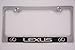 Lexus Chrome License Plate Frame with Caps