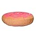 Yummy Donut Pillow - Doughnut Donut-Shaped Cushion Plush Toy or Gift (Pink)