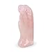 Earth Therapy Pocket Guardian Angel with Serenity Prayer Card - Pink Healing Stone Figurine - Rose Quartz