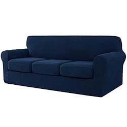 CHUN YI 4 Pieces Stretch Sofa Cover for 3 Seater