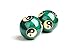JapanBargain 3298, Chinese Baoding Balls Hand Exercise Therapy Balls Stress Reliefe Balls, Taichi Pattern, Green Color
