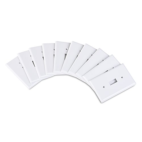 Cable Matters 10Pack SingleGang Toggle Switch Wall Plate (Wall Switch