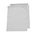 Augbunny 100% Cotton Canvas Travel Laundry Bag, 2-Pack (Large, Light Grey)
