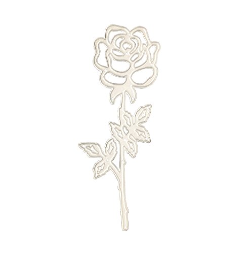 ZbFwmx Romantic Rose Cutting Dies Stencils DIY Scrapbook Album Paper Card Embossing Craft