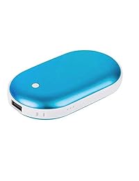 AllSeasons   {2 in 1} calentador de mano recargable de doble cara 5200 mAh y cargador de banco de energía para iPhone, Samsung Galaxy y teléfono Android