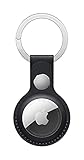 Apple AirTag Leather Key Ring - Midnight