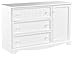 South Shore Savannah 3-Drawer Dresser with Door Pure White, Coastal