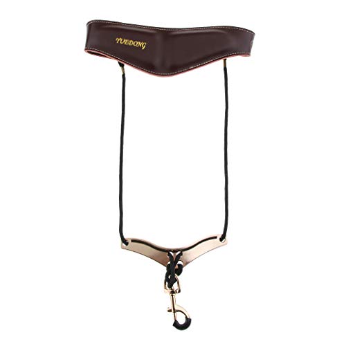 image for Baosity Adjustable Leather Sax Shoulder Belt Neck Strap for Saxophone 