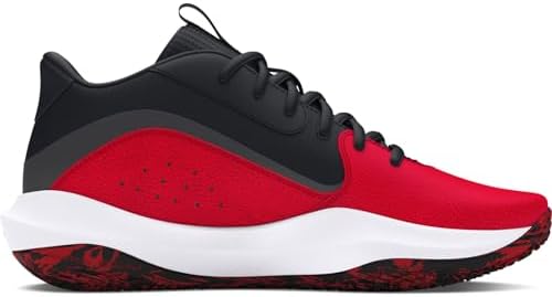 Unisex UA Lockdown 7 Basketball Schuhe, Rouge, Noir, Rouge., 42.5 EU