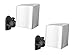 Mount-It! Speaker Wall Mount Full Motion Brackets for Surround Sound Satellite Ceiling and Bookshelf Speakers, 2 Mounts, Black