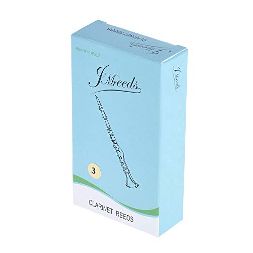 image for AppleLand Bb Clarinet Traditional Bamboo Reeds Strength 3.0, Box 10