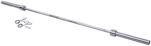 LordBee Ergonomic New 7' Chrome Olympic Bar Barbell Rod Strength Training Equipment Durable Large