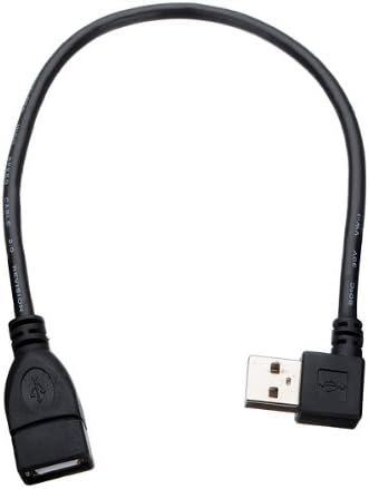 1PCS USB A female to USB A Male Right Angle Connector Cable F/M