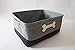 Winifred and Lily Doge Bone-Gray/Black Pet Storage Bins, Medium, PS104