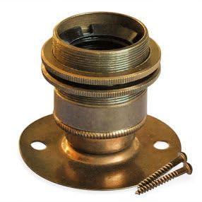 Batten Lampholders - ES/Edison Screw (Antique)