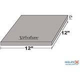 Isolate It!: Sorbothane Vibration Damping Sheet Stock 50 Duro (1 x 12 x 12in)