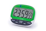 Solar Galaxy 24 HR Digital Kitchen Timer Alarm Clock, Magnetic Backing, Retractable Stand, Memory Function, 12/24-Hour Clock, Alarm Mode, (Single AAA battery not included)