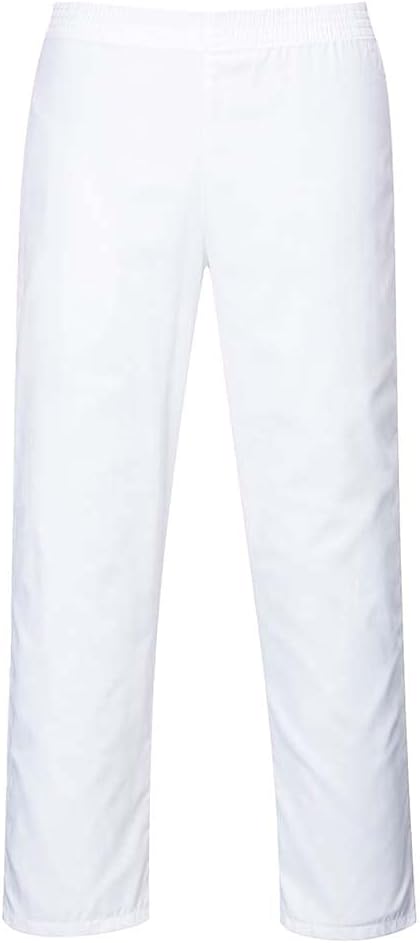 Portwest Bakers Trouser White Size L 2208WHRL Workwear Poly Cotton