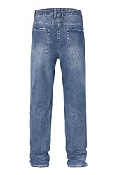 MZNBURAM Men's Non-Stretch Regular Fit Straight-Leg