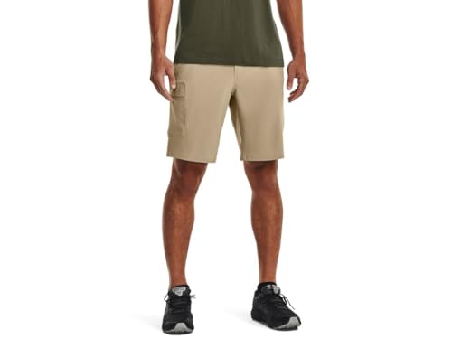 Under Armour Men’s Mantra Cargo Shorts, (299) City Khaki / / Summit White, 32