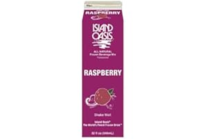 Island Oasis Red Raspberry Frozen Beverage Mix, 32 Fluid Ounce - 12 per case.