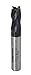 Accusize Industrial Tools 3/8'' Fine Tooth M42 8% Cobalt Tialn Roughing End Mill, 3/8'' Shk Dia, 3/4'' Flute Length, 2-1/2'' Oal, 4 Flute, 1104-0038