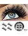 VASSOUL Dual Magnetic Eyelashes - Magnet Ultra-thin 0.2mm - 3D Reusable Fake Eyelashes For Women Makeup - Natural Look (4 Pcs）