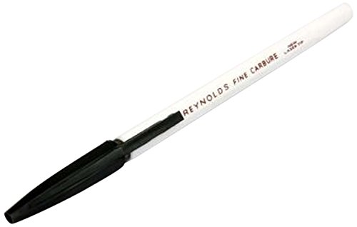 Reynolds 045 Fine Carbure Black Ballpen, Pack of 10