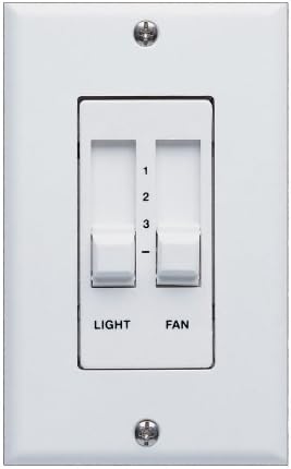 Concord Fans PD-002 Remote Speed 3 Level Light Slide Bar Control Requires 3 Wire Ground Installation